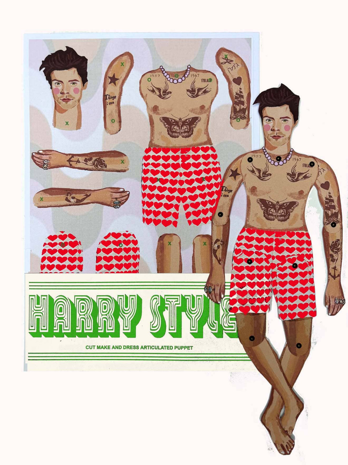 Cut & Make Paper Puppet - Pop Idol Harry Styles