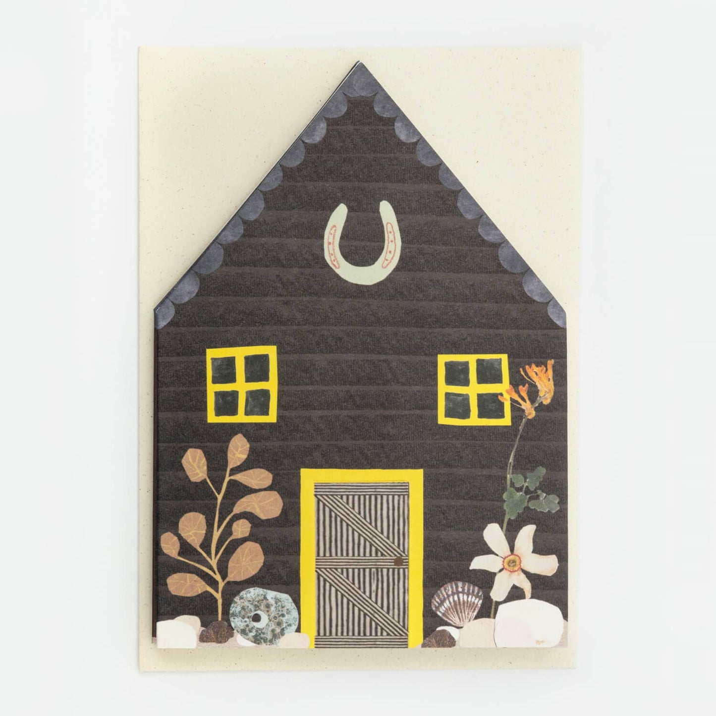 Fisherman's Huts Concertina Greeting Card