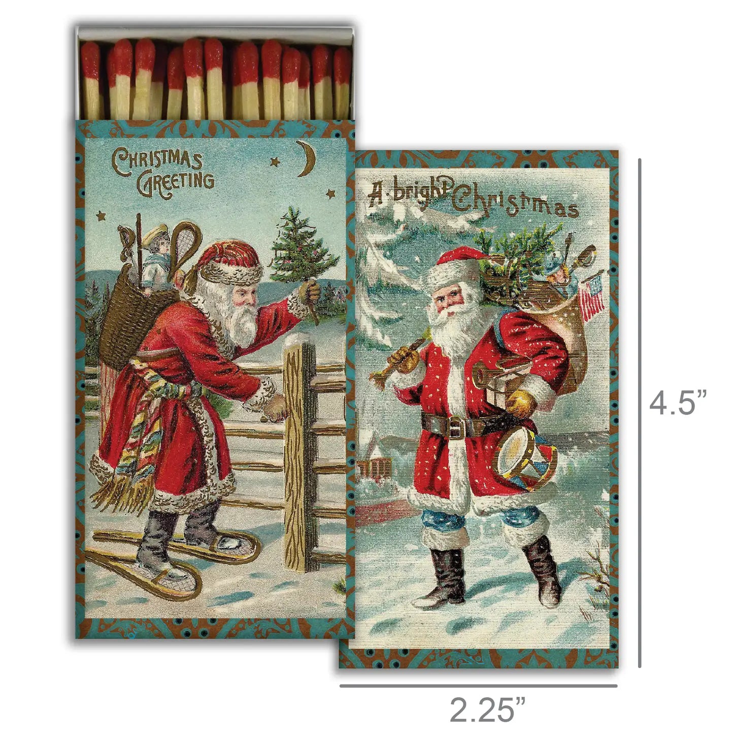 Match Box - Vintage Santas