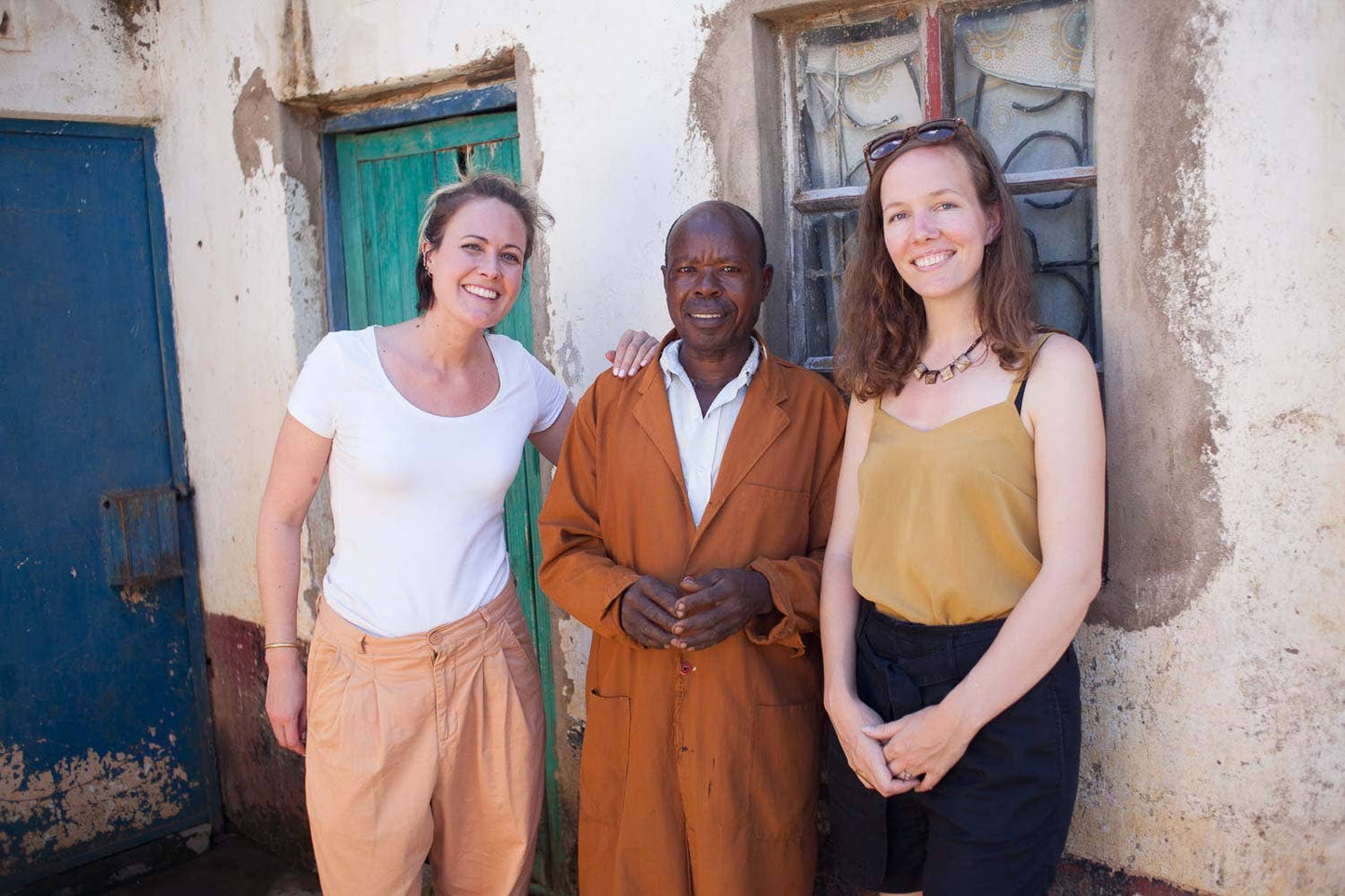 HEKIMA: Small Red, Vintage Pink and Natural Woven Sisal Rug