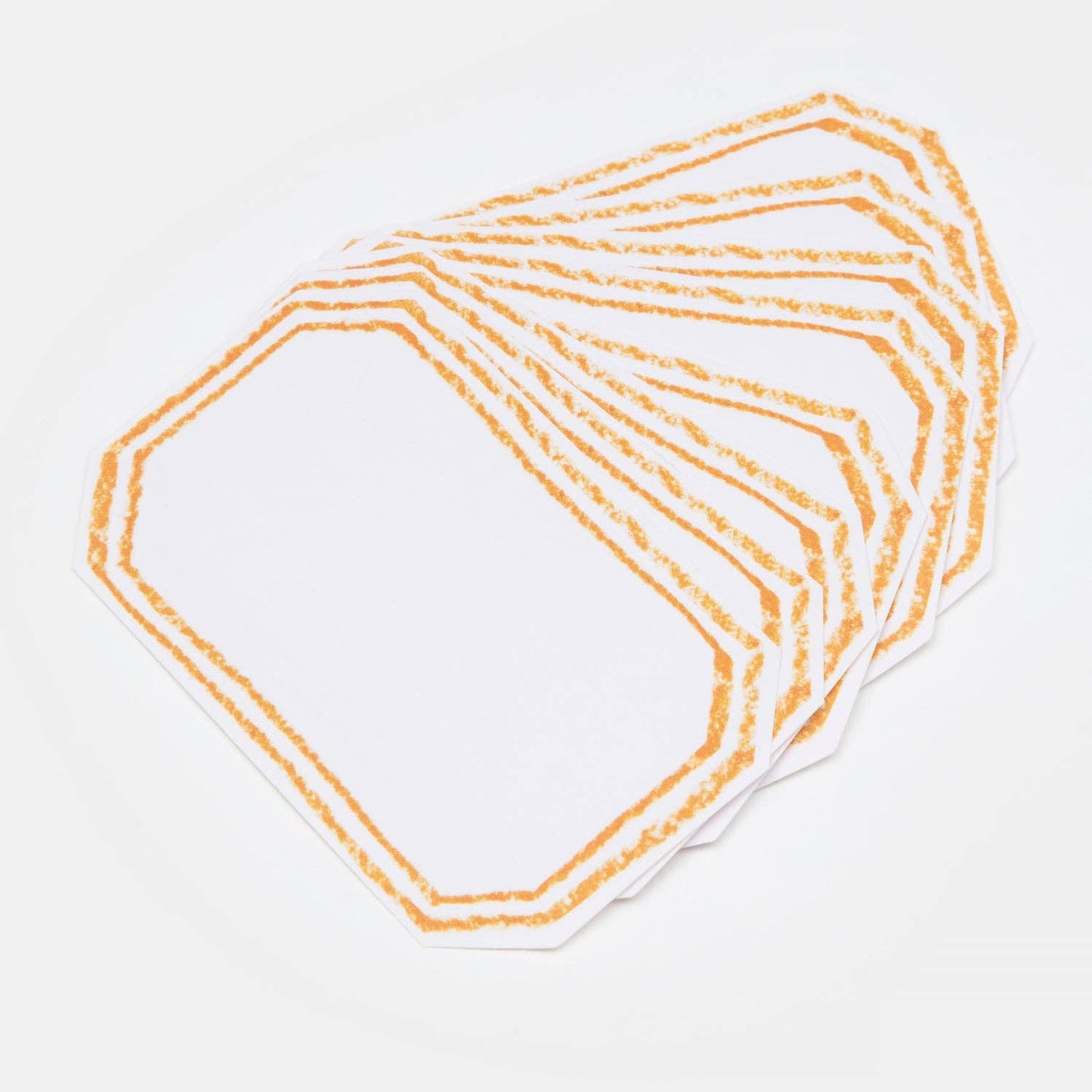 Orange Crayon Border Labels