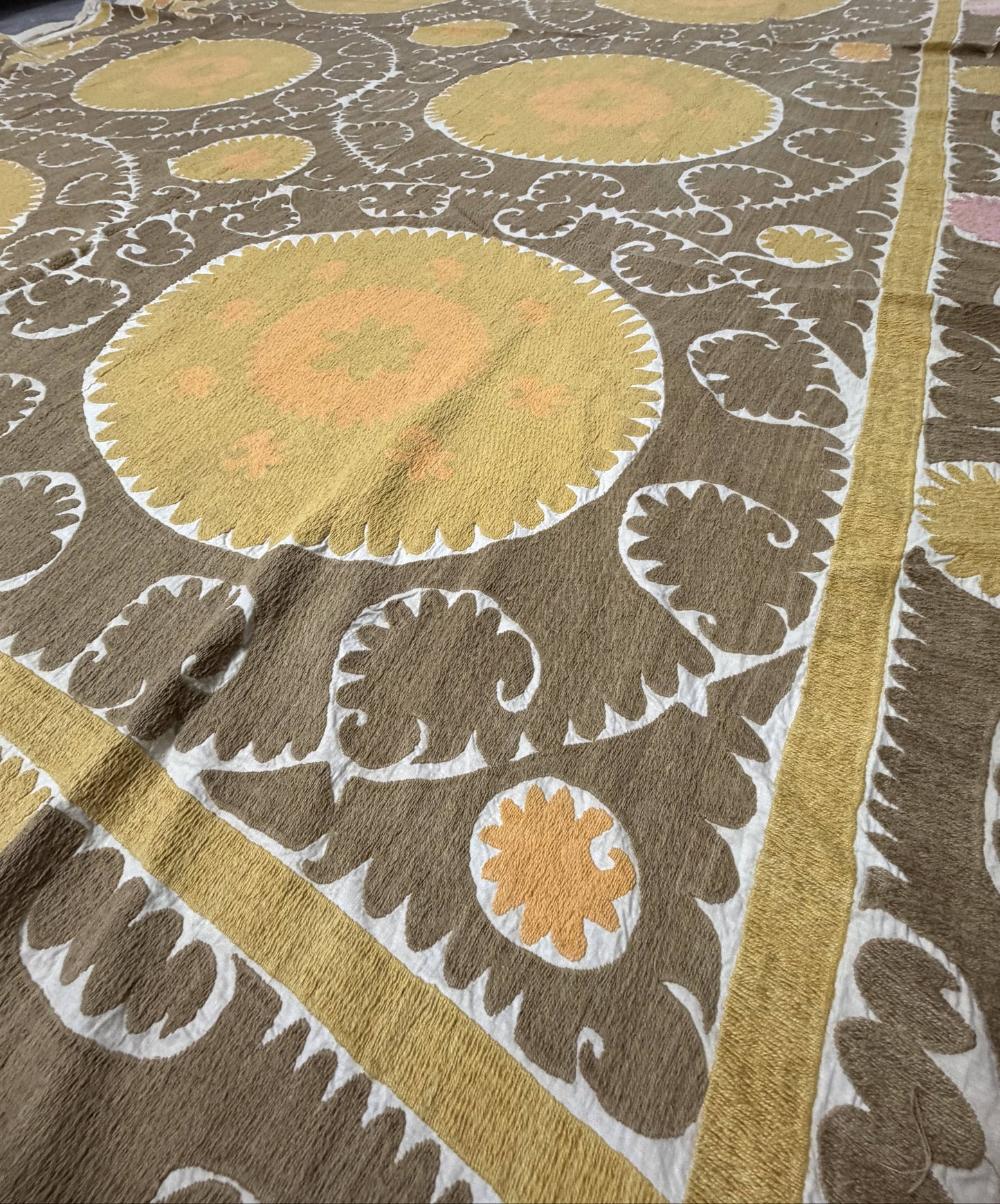 Handmade Vintage Suzani Throw