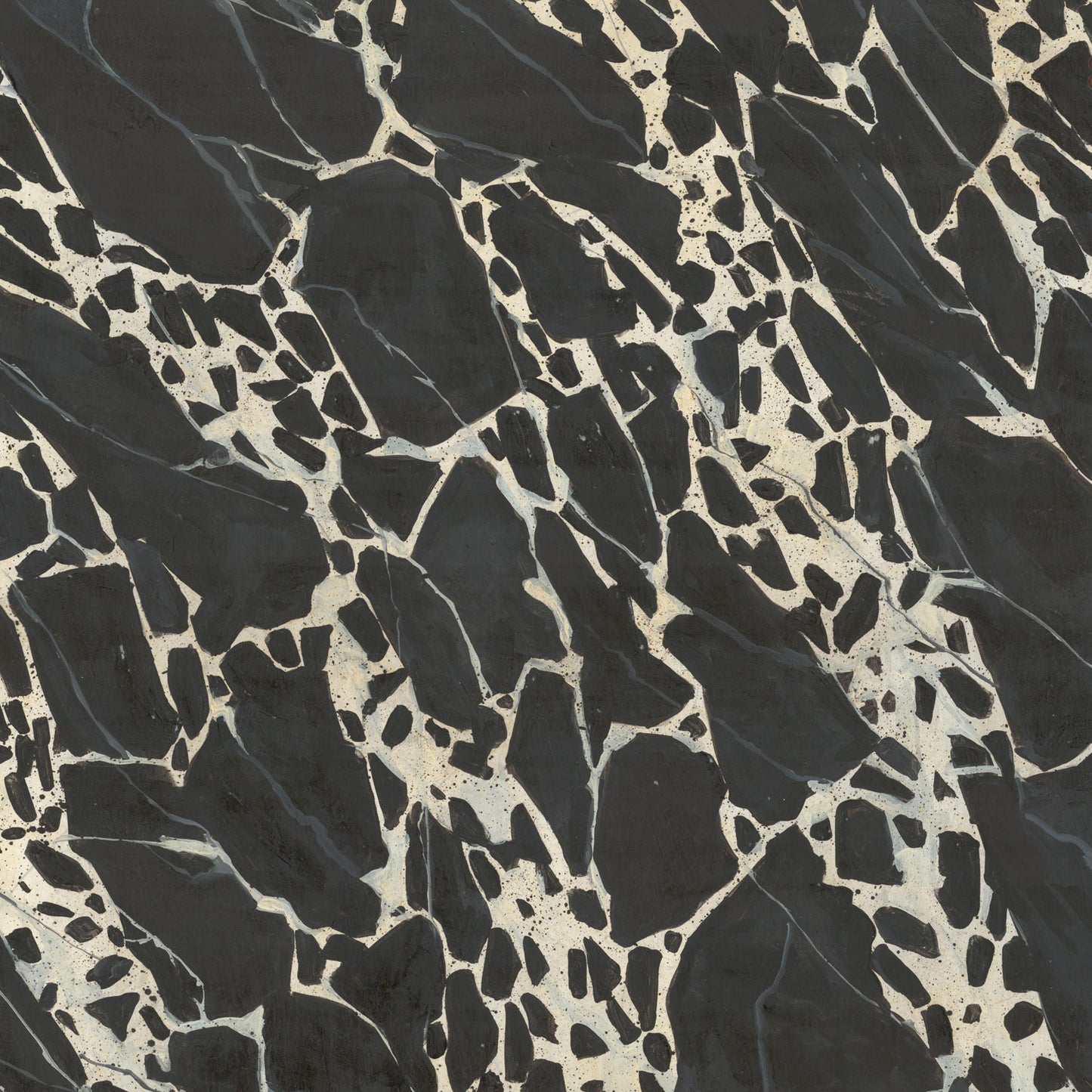 Faux French Antique Marble Glass & Brass Lamp