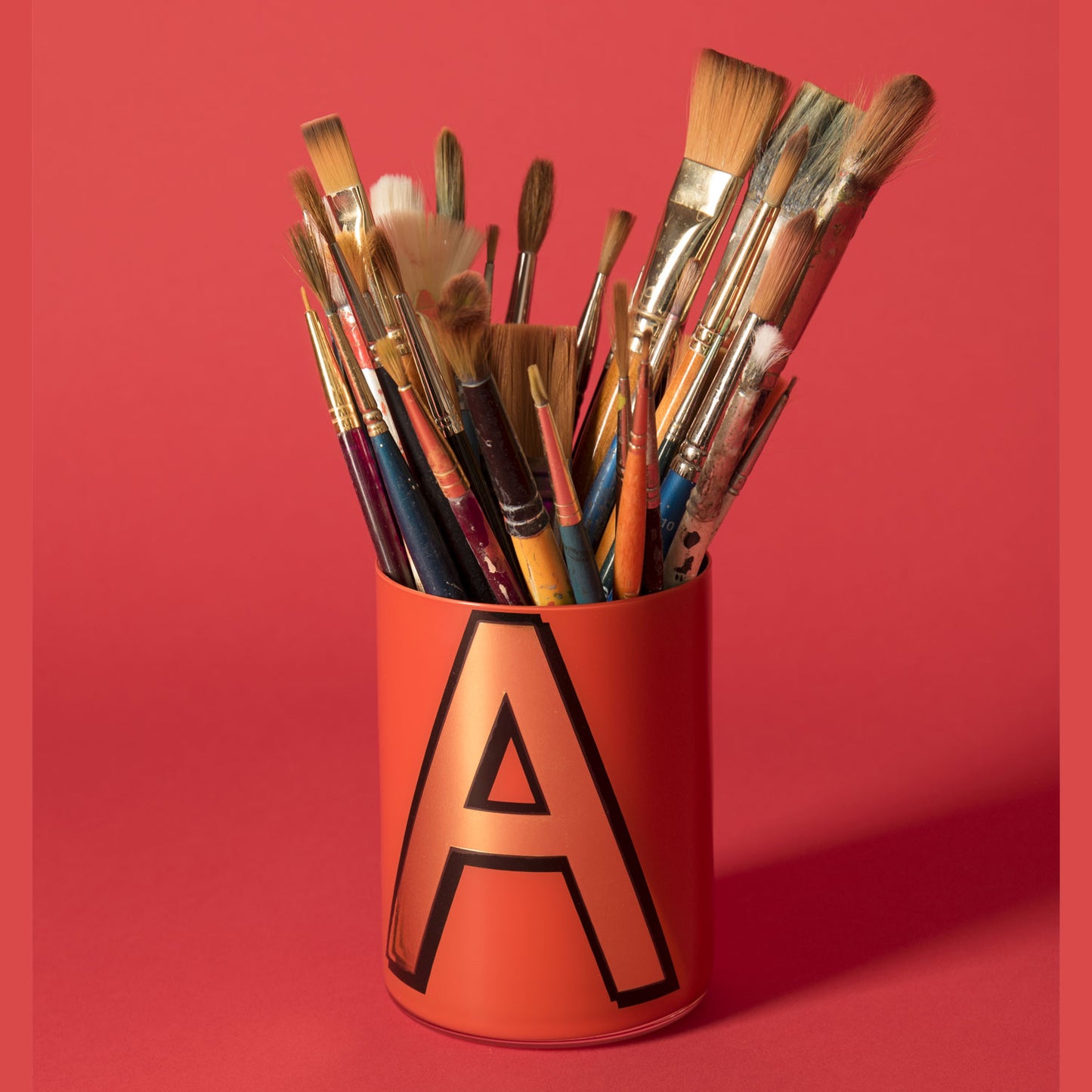 Alphabet Brush Pot - A