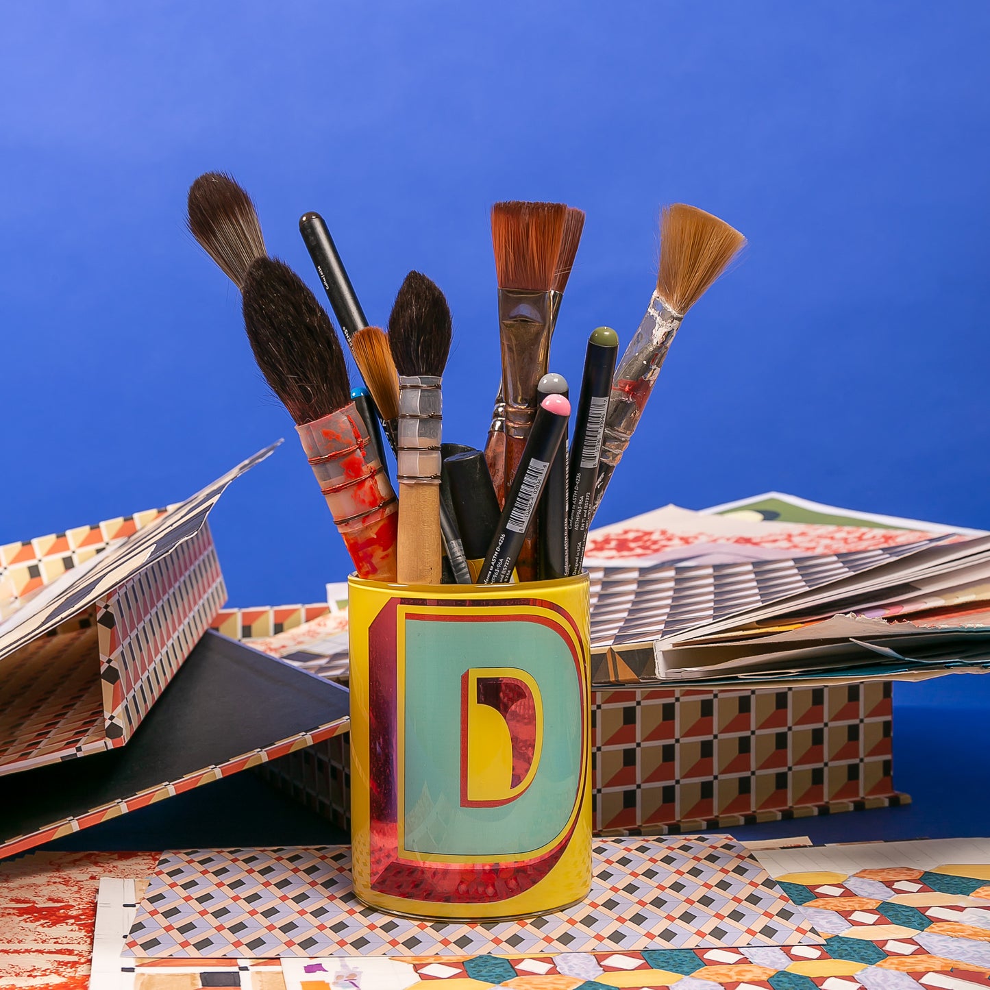 Alphabet Brush Pot - 6