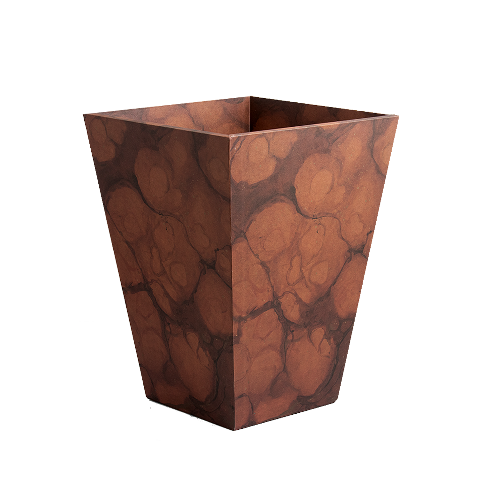 Waste Paper Bin - Rosso Verona