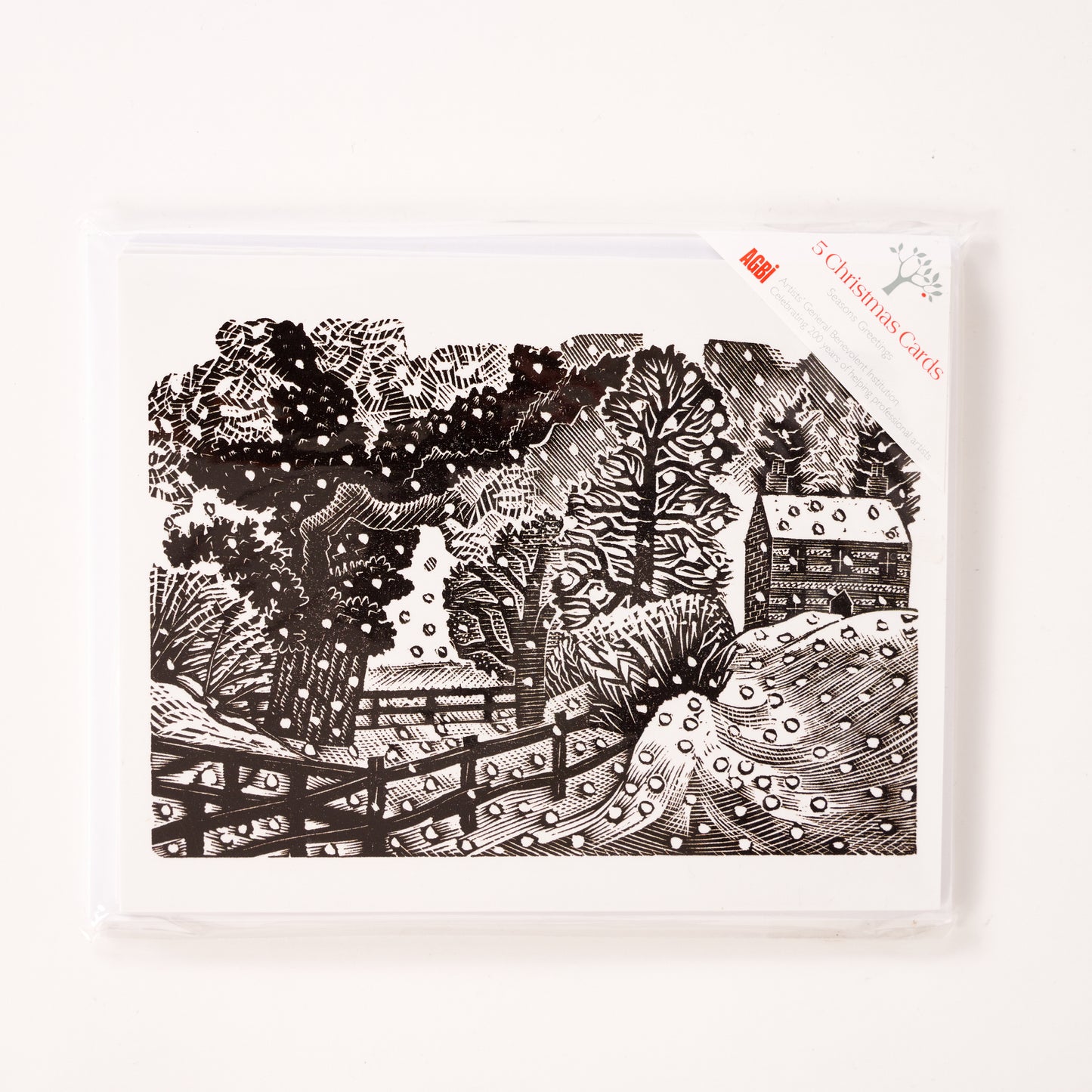 Considerable Falls of Snow by Eric Ravilious - Pack of 6 Christmas Cards