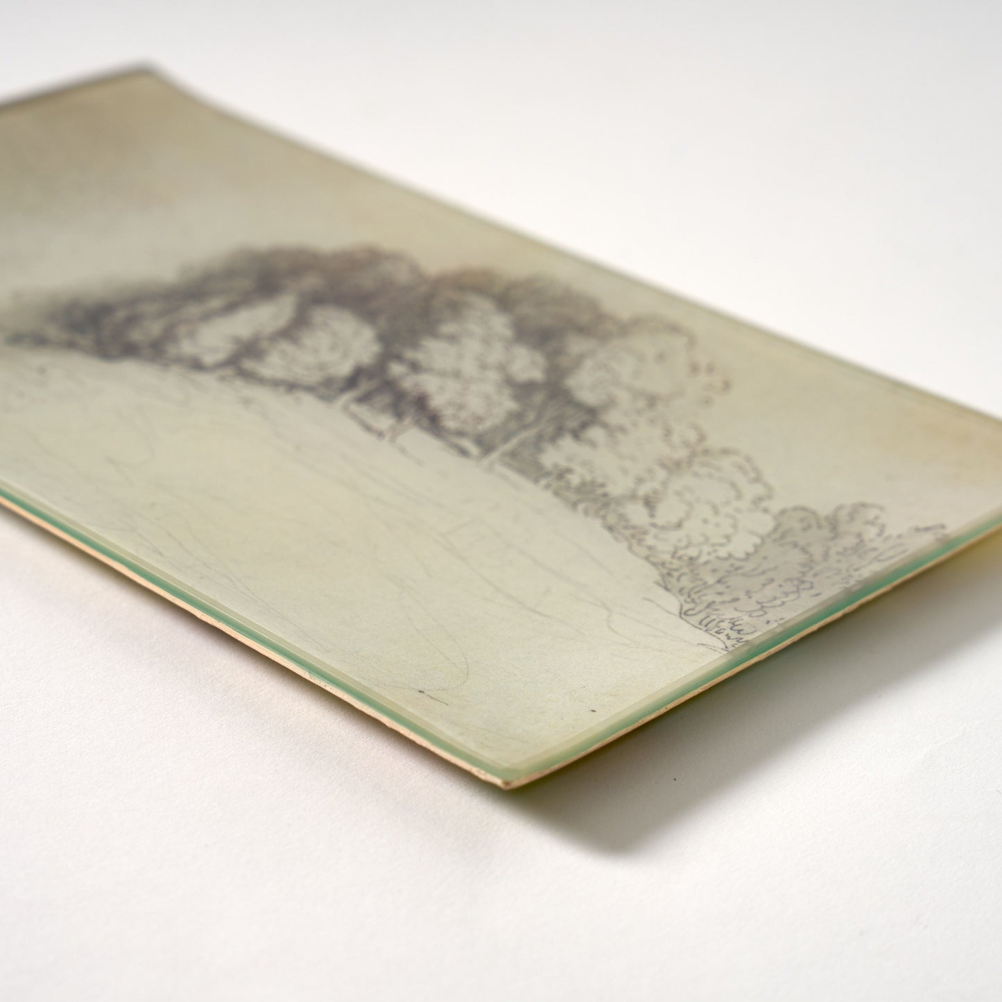 6” x 10” Ink & Wash Landscape Decoupage Tray