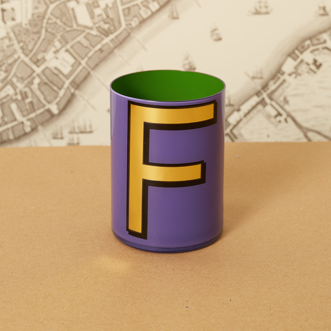 Alphabet Brush Pot - F