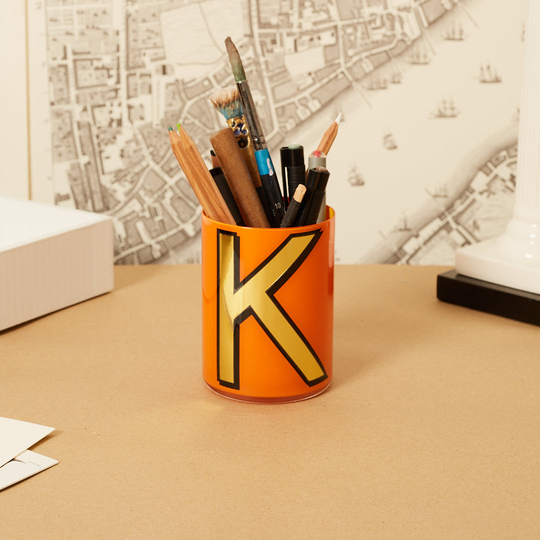 Alphabet Brush Pot - K