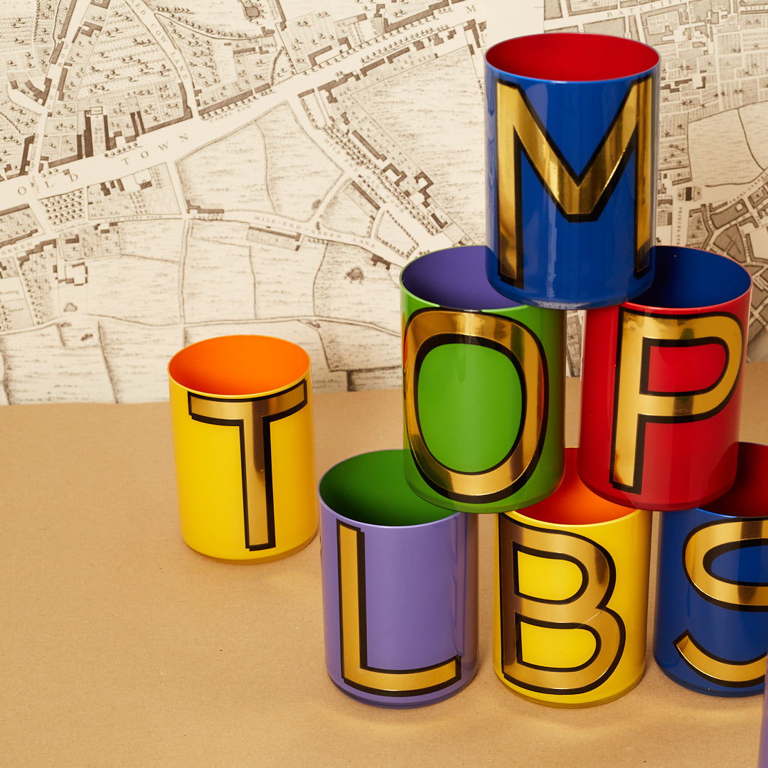 Alphabet Brush Pot - M