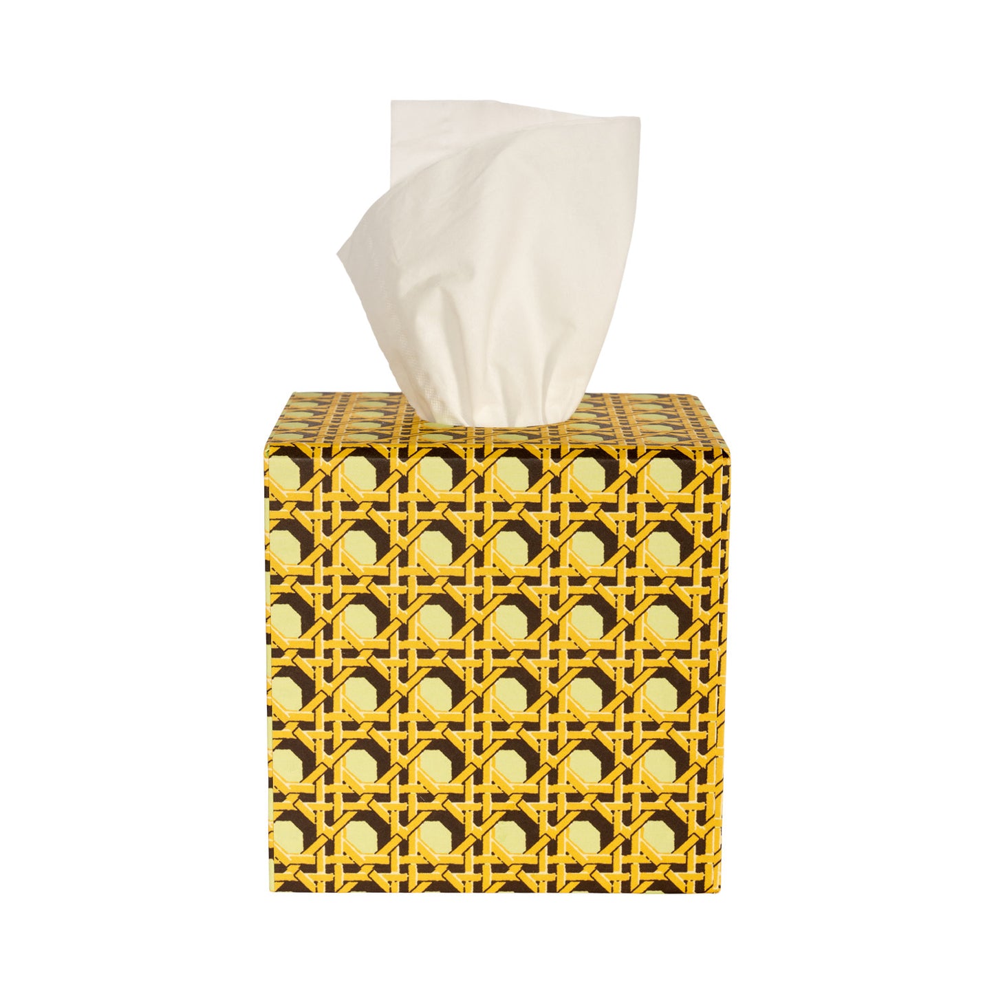 Tissue Box Regency Caning - Jasper Green