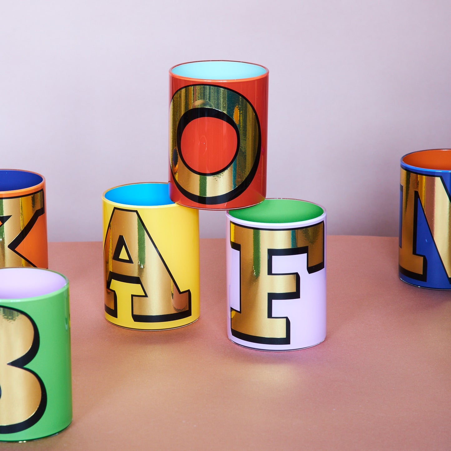 Alphabet Brush Pot - A