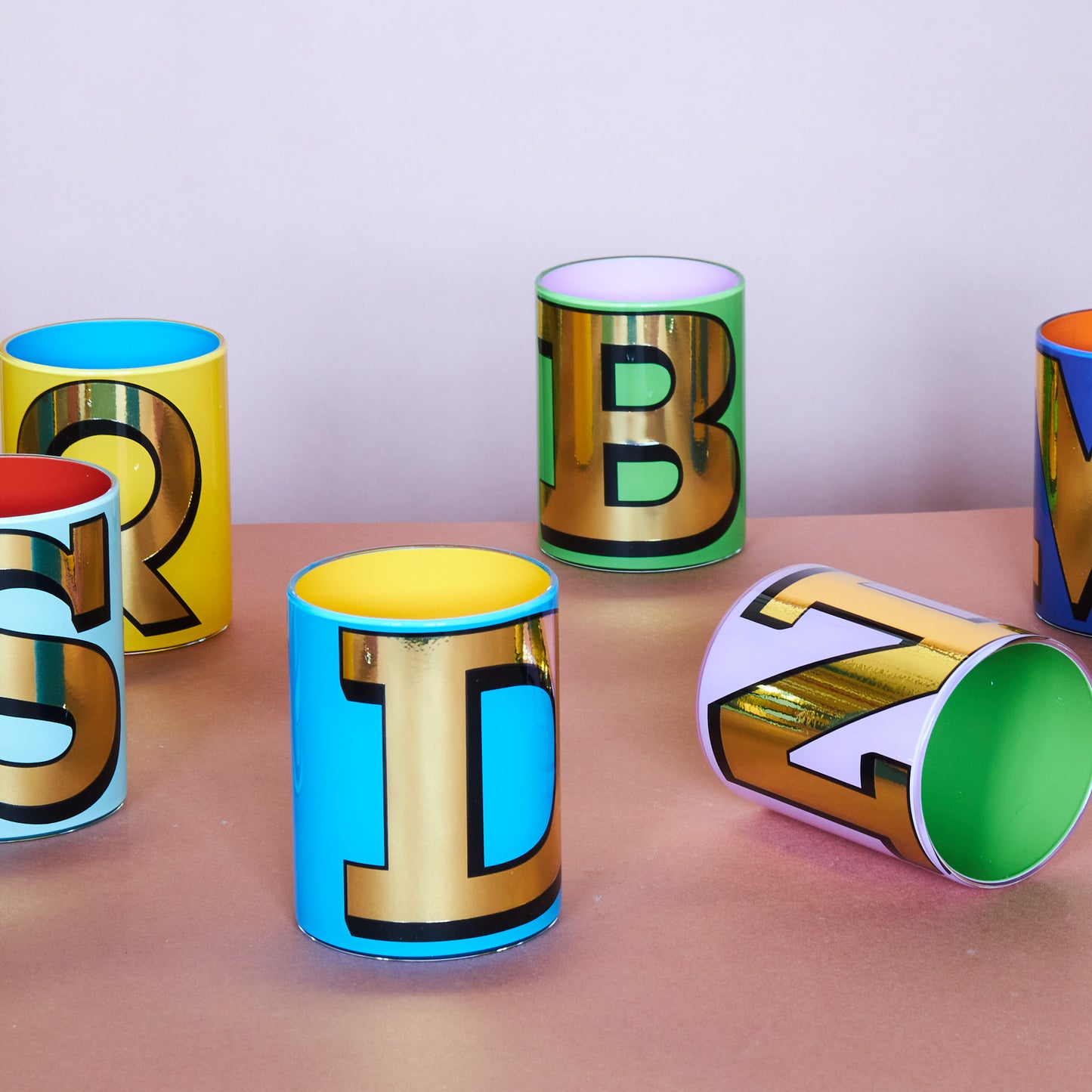 Alphabet Brush Pot - A