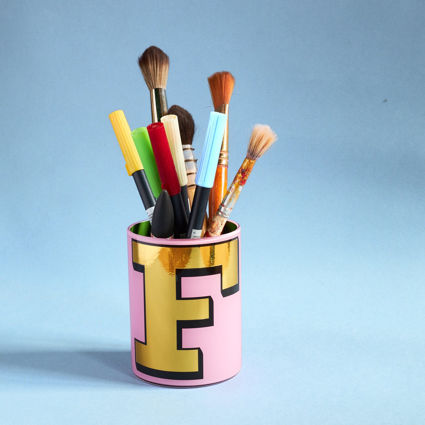 Alphabet Brush Pot - A