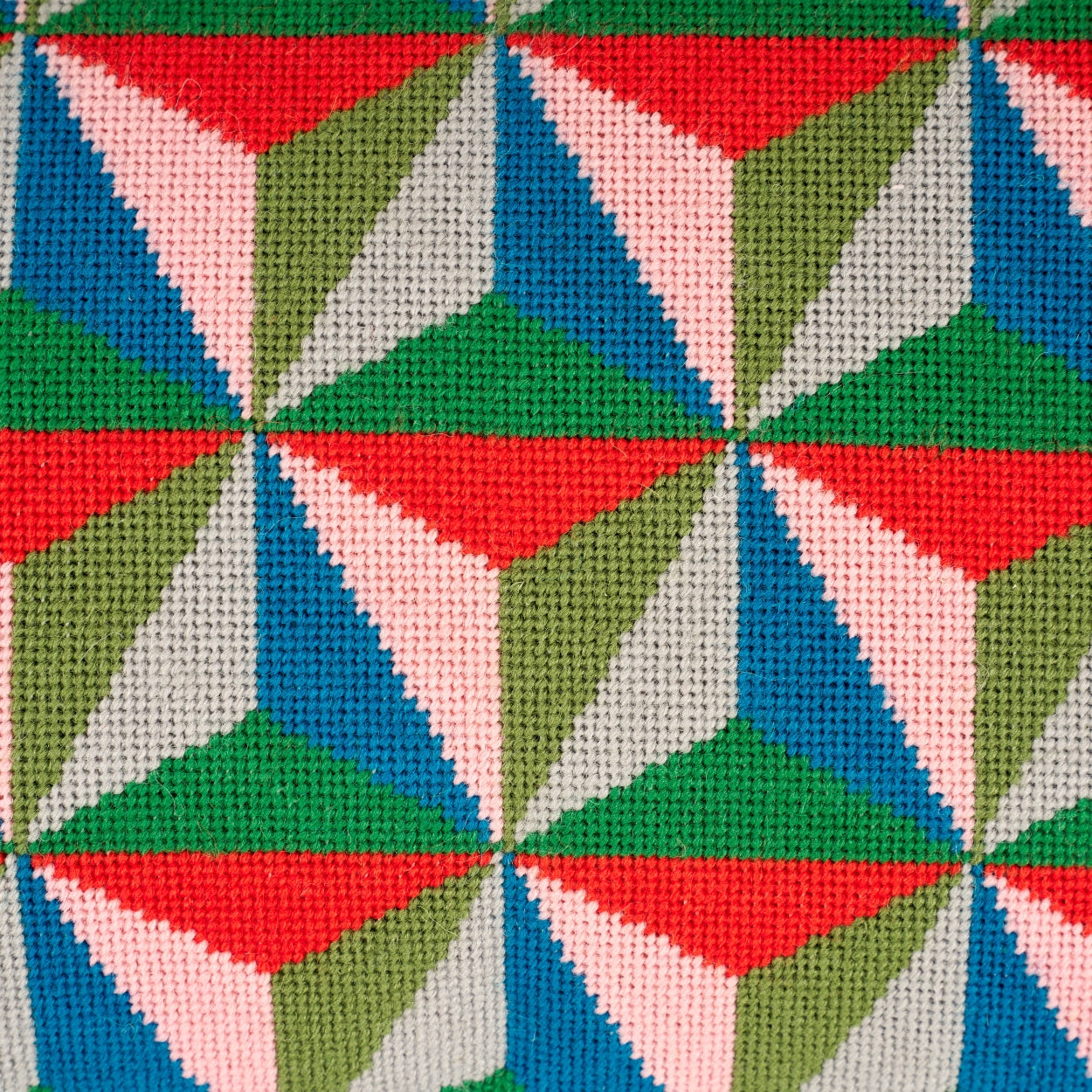Tetrahedron Cushion - Blue