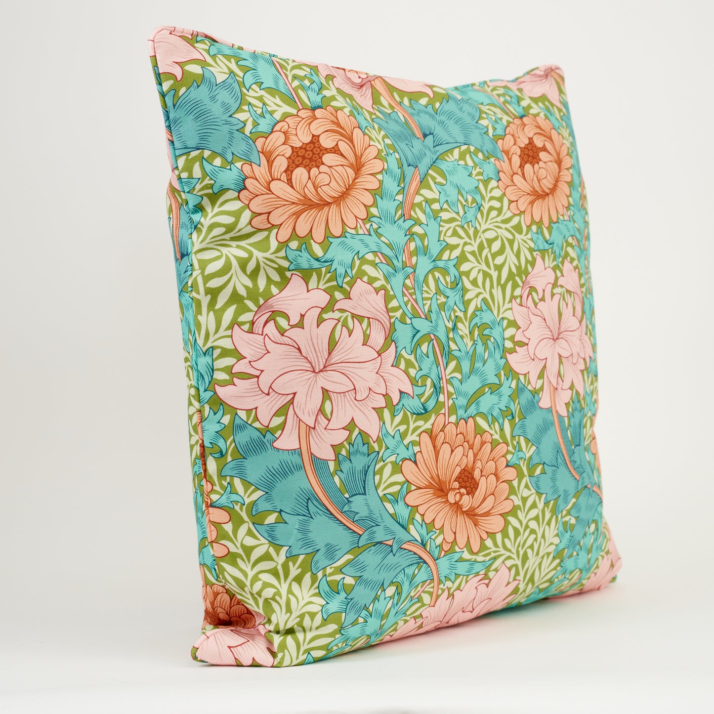'Chrysanthemum' Cushion - Sky/Summer