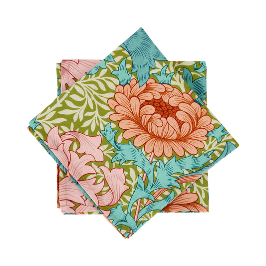 Chrysanthemum Napkin - Sky Blue Summer