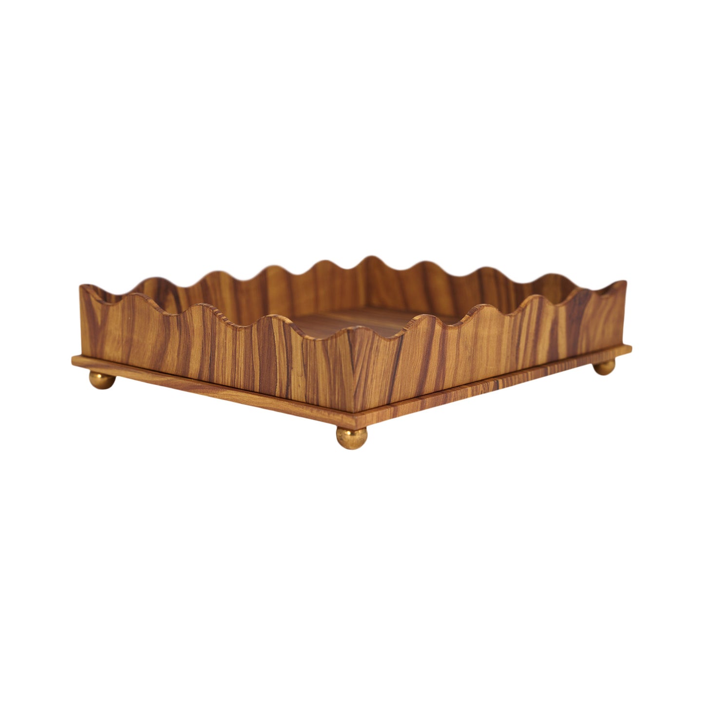 Wave Edge Tray - Pitch Pine Large