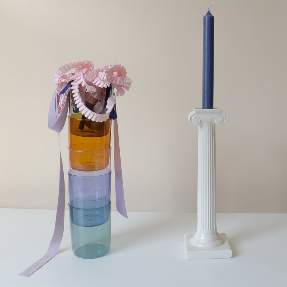 Large Mouth-Blown Tumbler - Teal