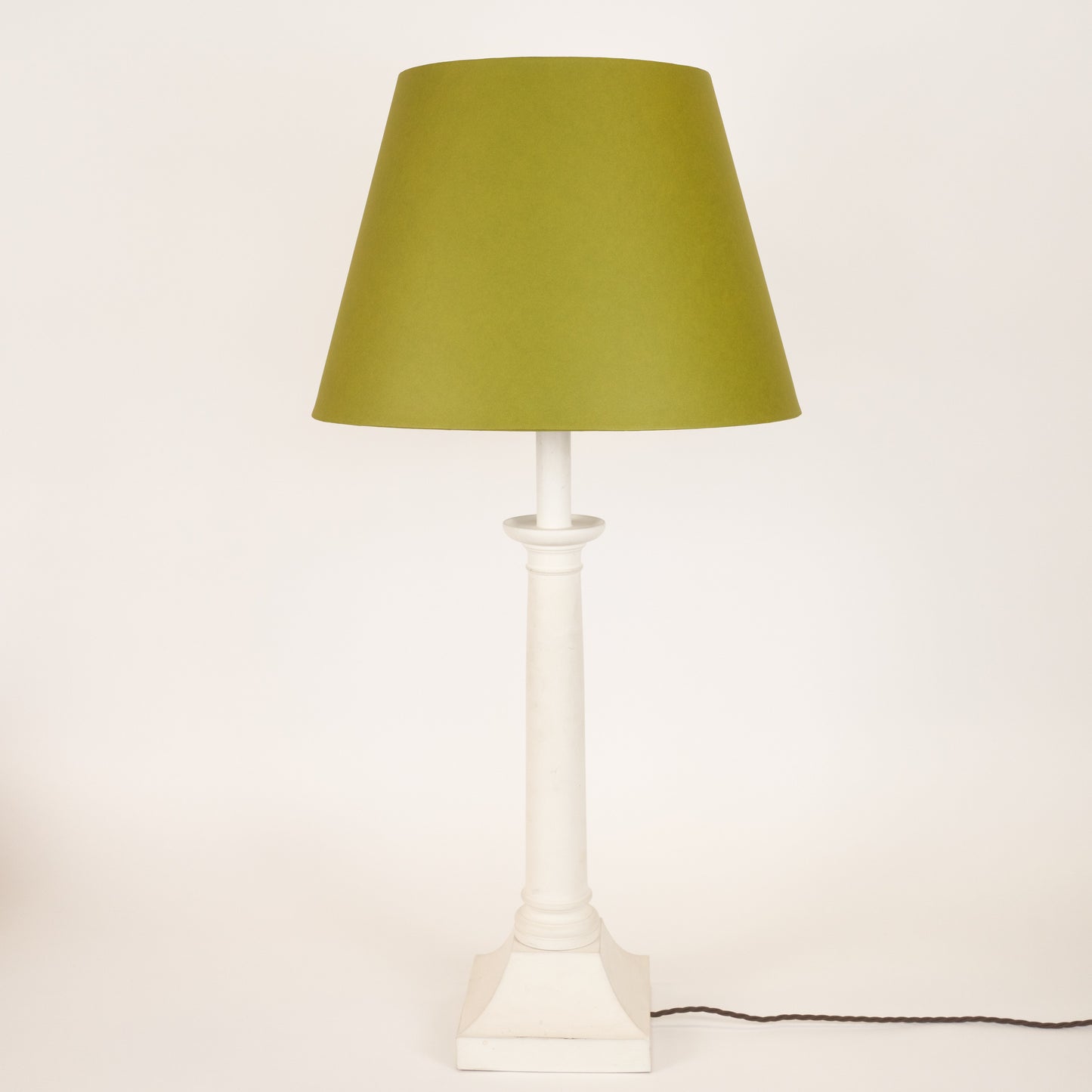 Olive Green Card Lampshade -12'', 14'', 16''