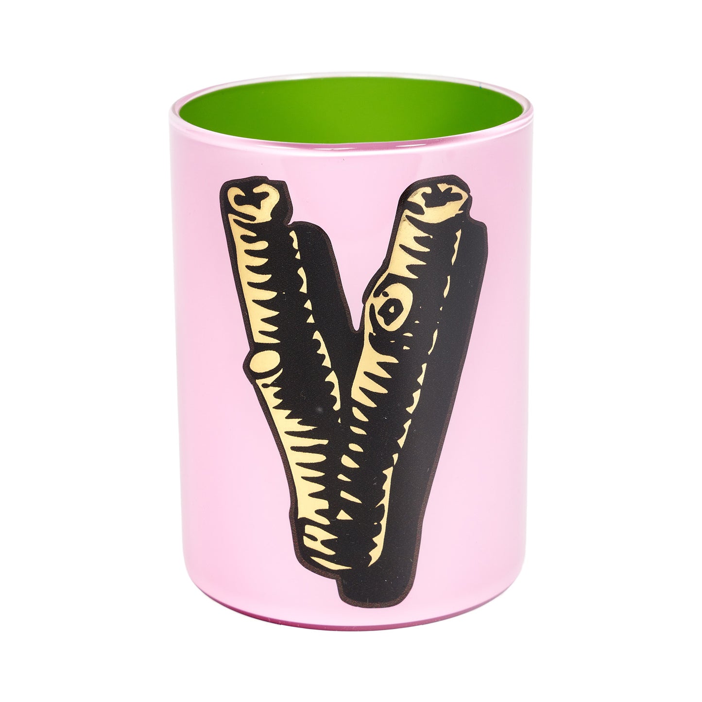 Alphabet Brush Pot - V