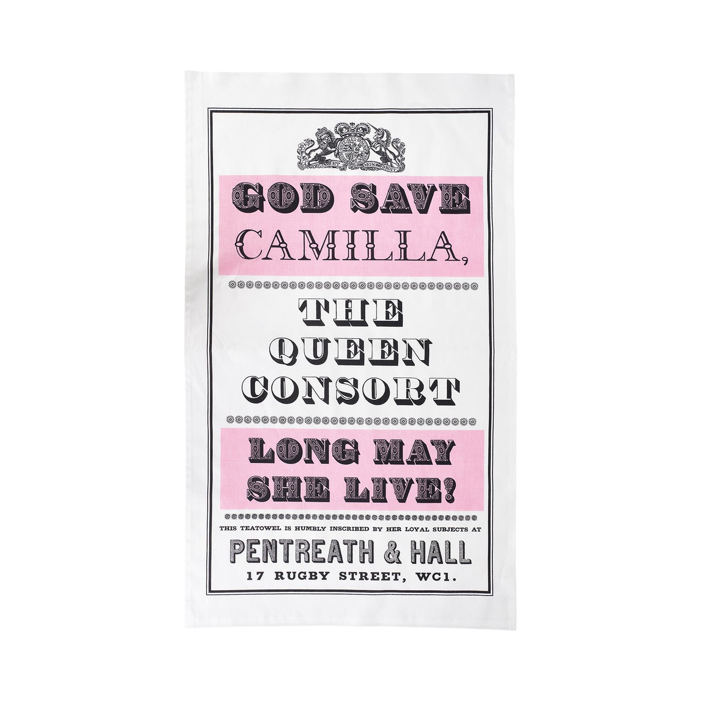 P&H 'Camilla Queen Consort' Tea Towel