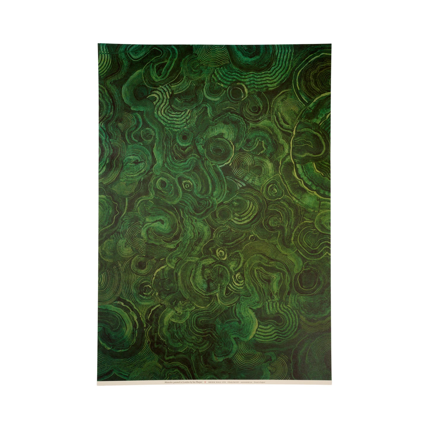 Malachite Patterned Paper