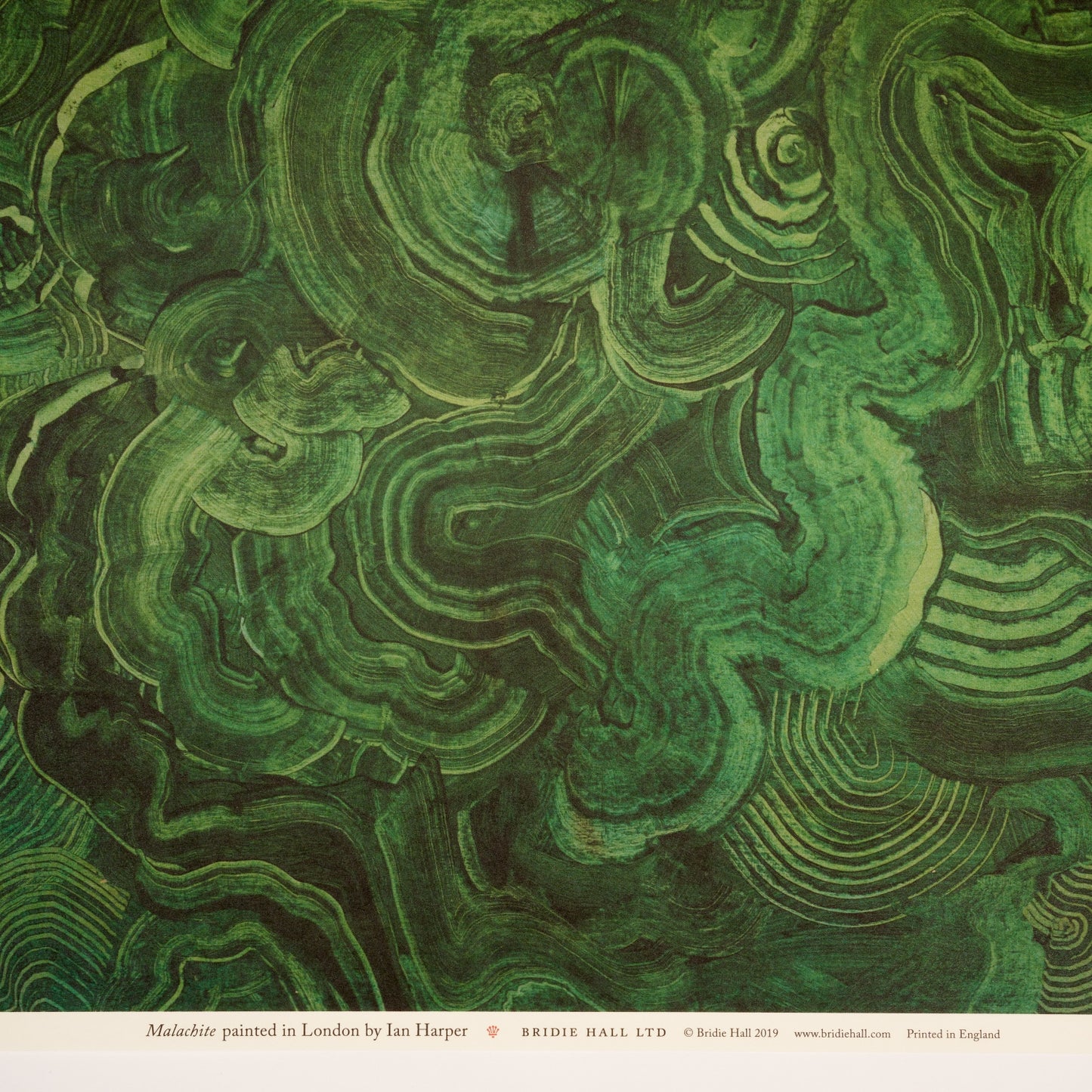 Malachite Patterned Paper