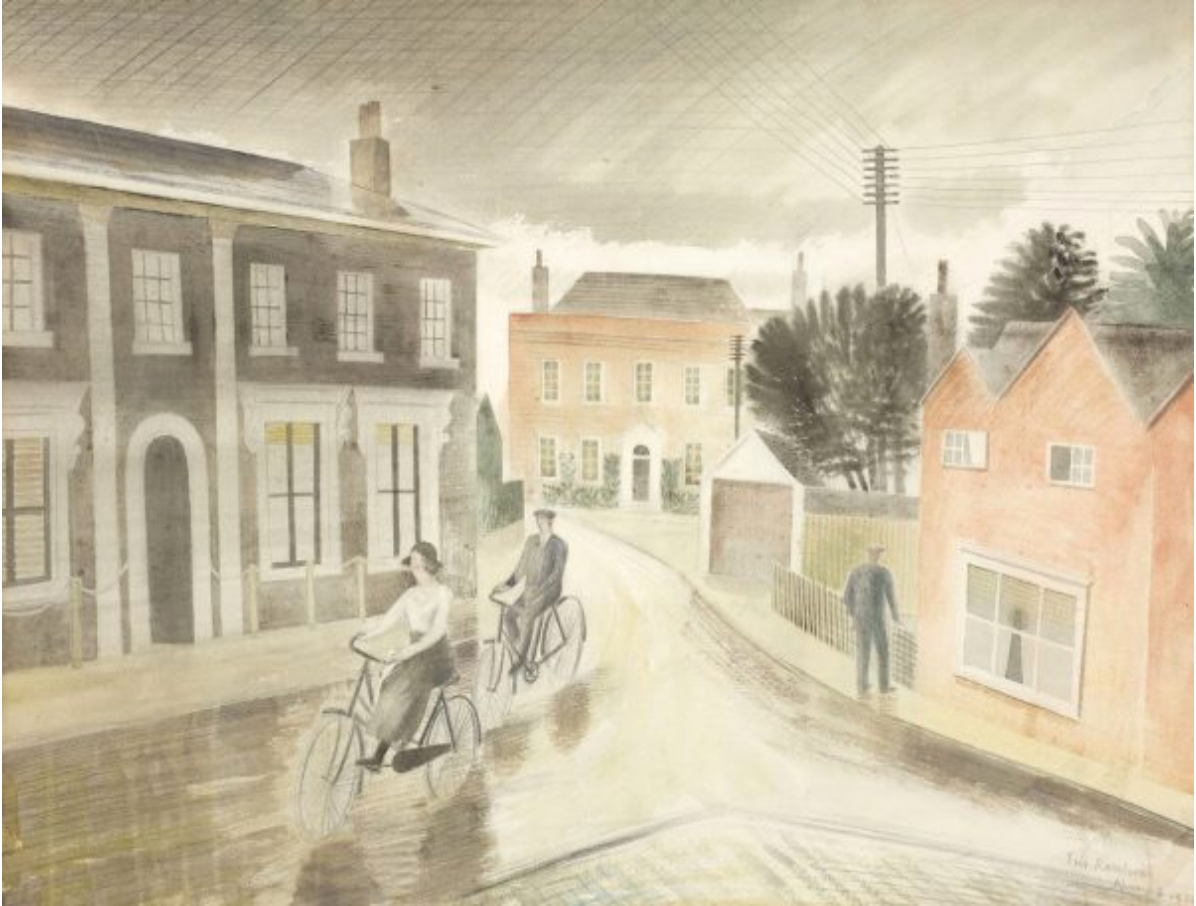 Village Street by Eric Ravilious