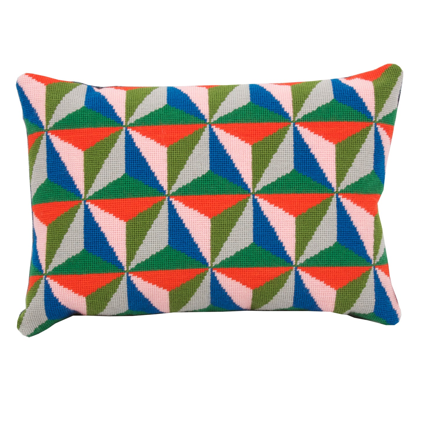Tetrahedron Cushion - Blue