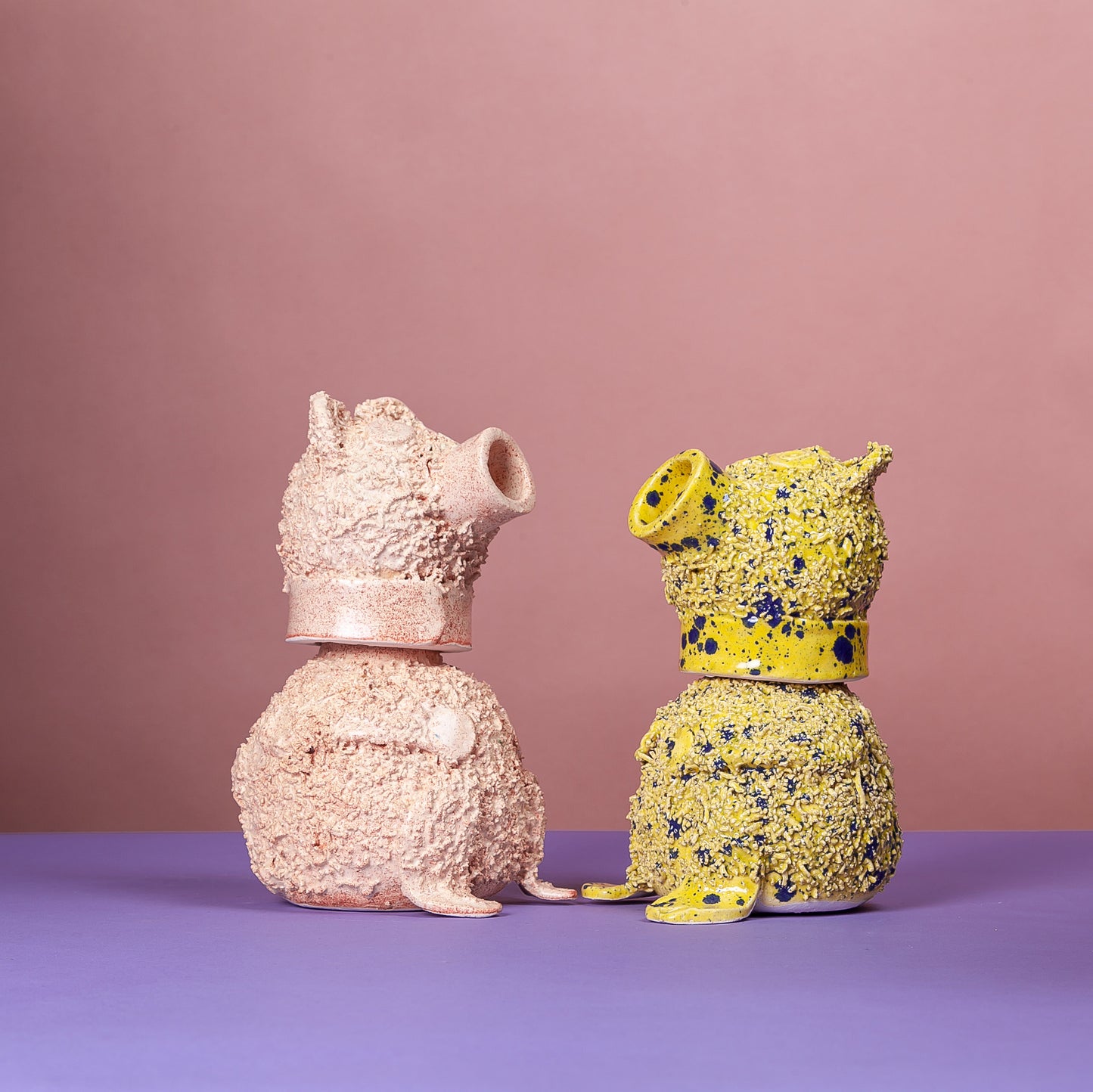 Pottery Bear Bottle - Pansy