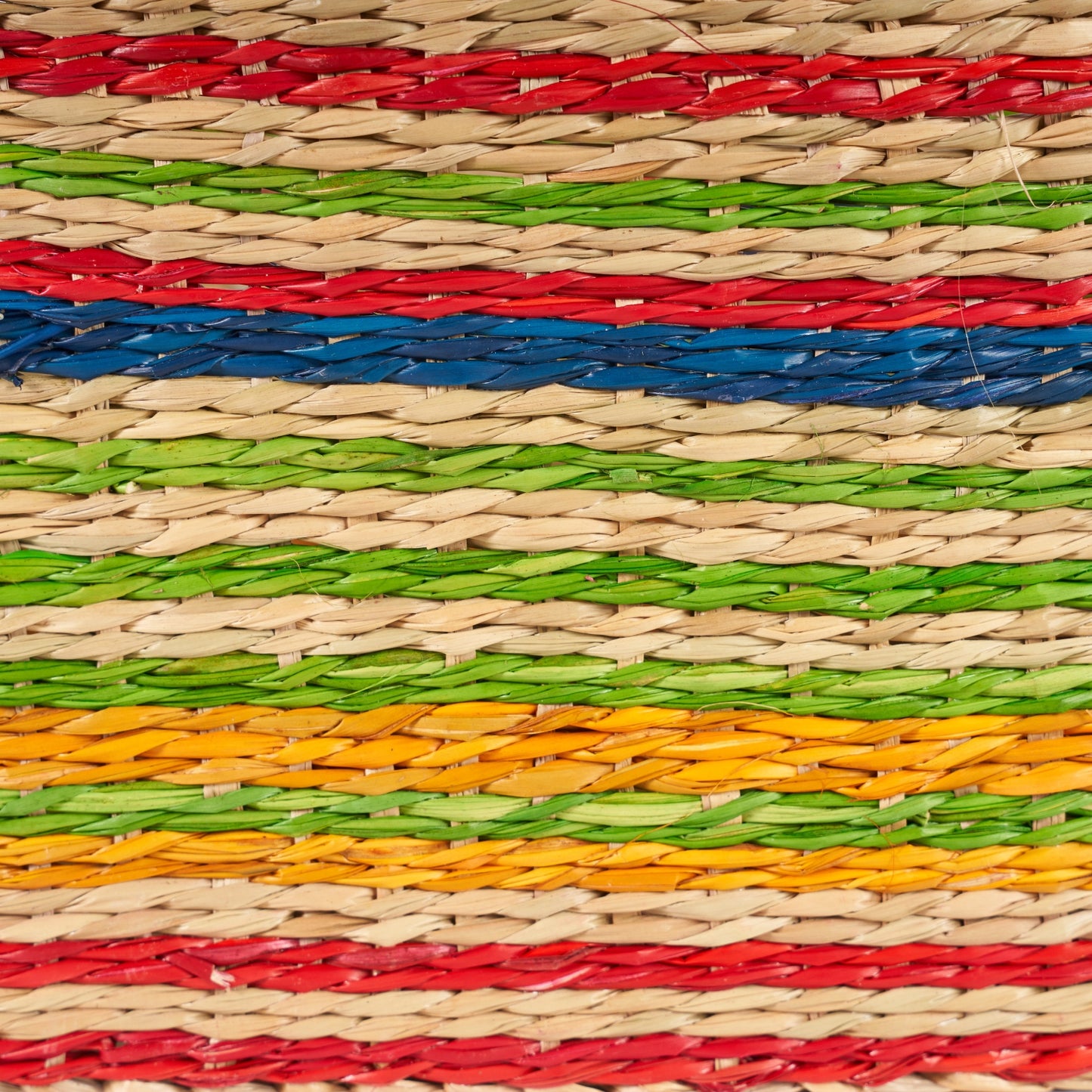 Striped Seagrass Basket - X Small