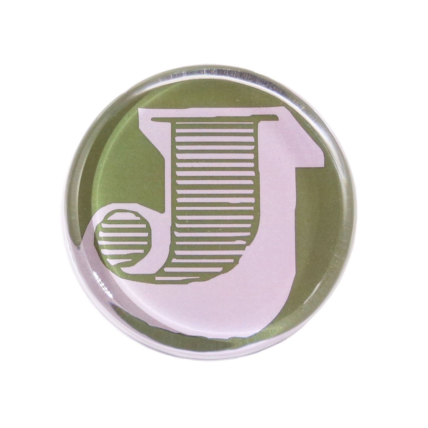 Alphabet Paperweight - J