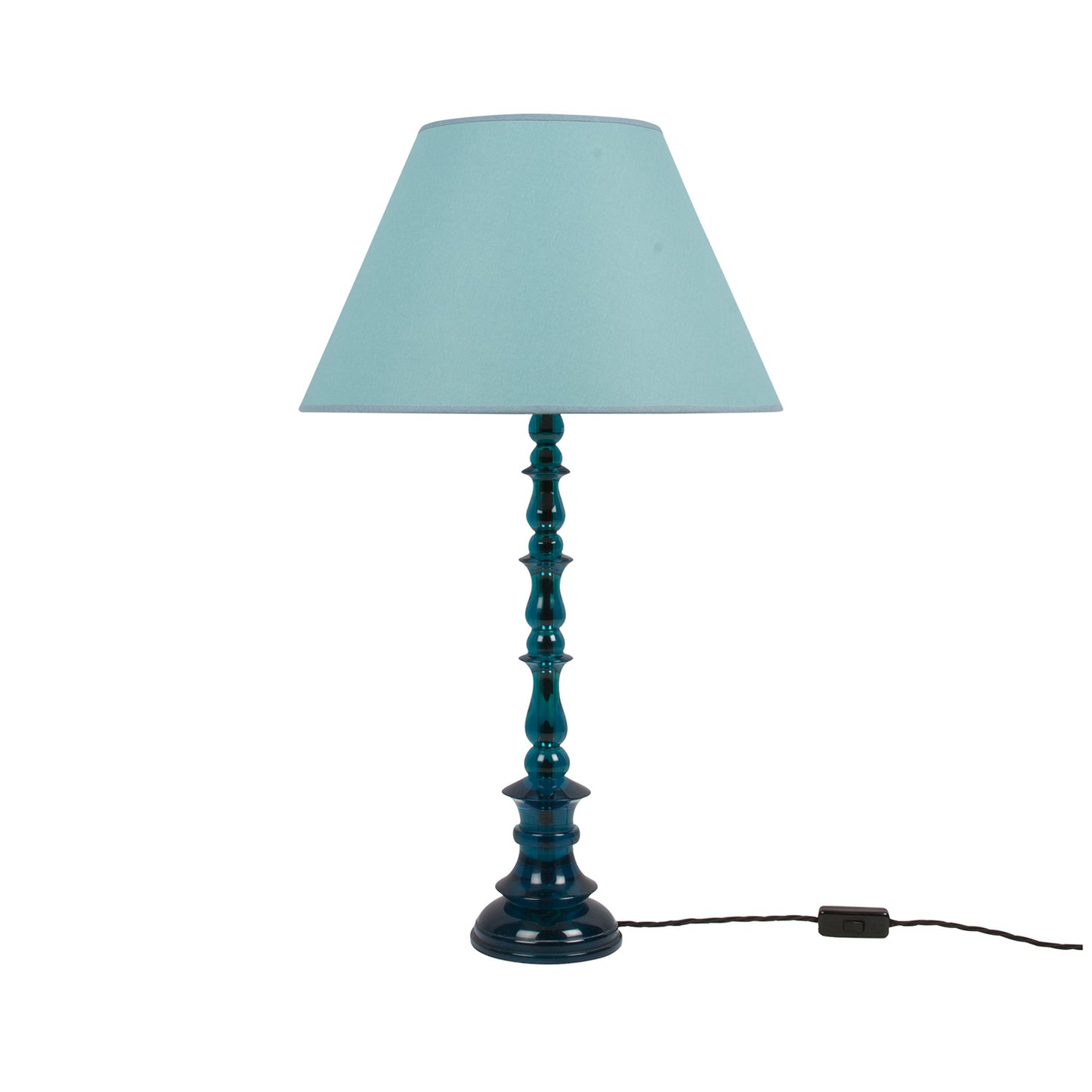 Spring Resin Lamp Blue Green