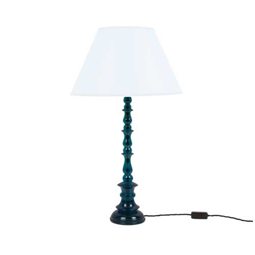 Spring Resin Lamp Blue Green