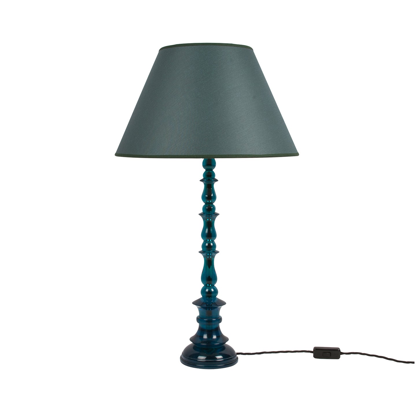 Spring Resin Lamp Blue Green