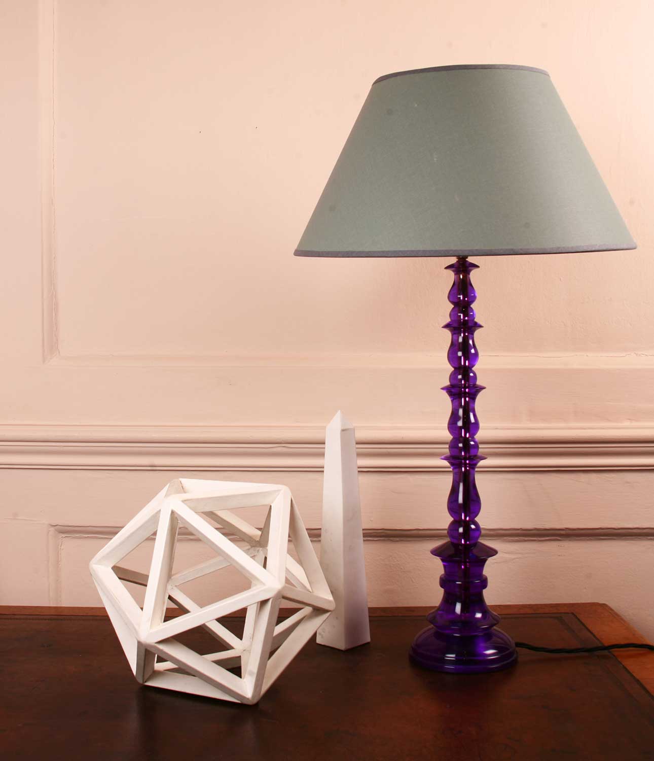 Spring Resin Lamp Purple