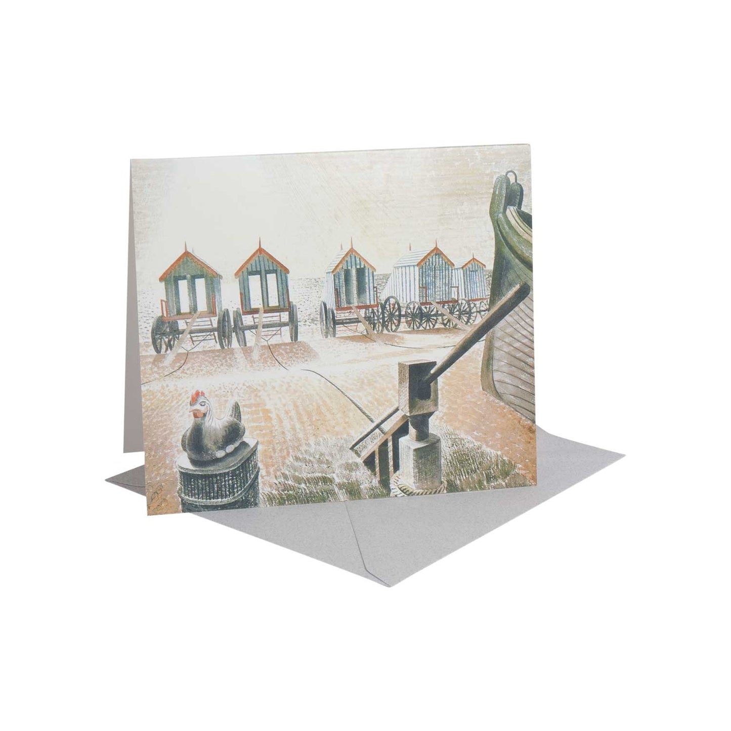 Aldeburgh Bathing Machines - Greeting Card