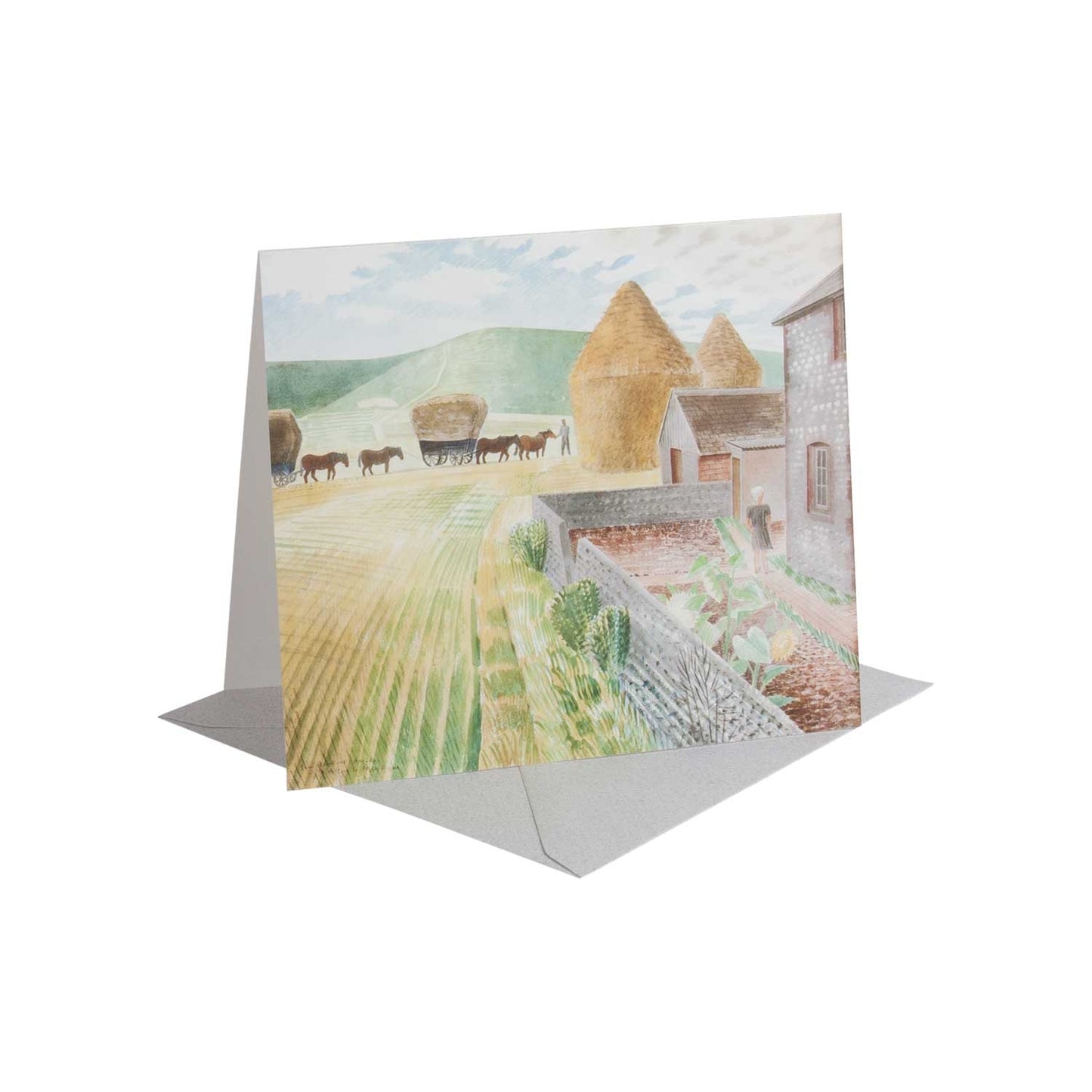 Eric Ravilious 'Furlongs' - Greeting Card