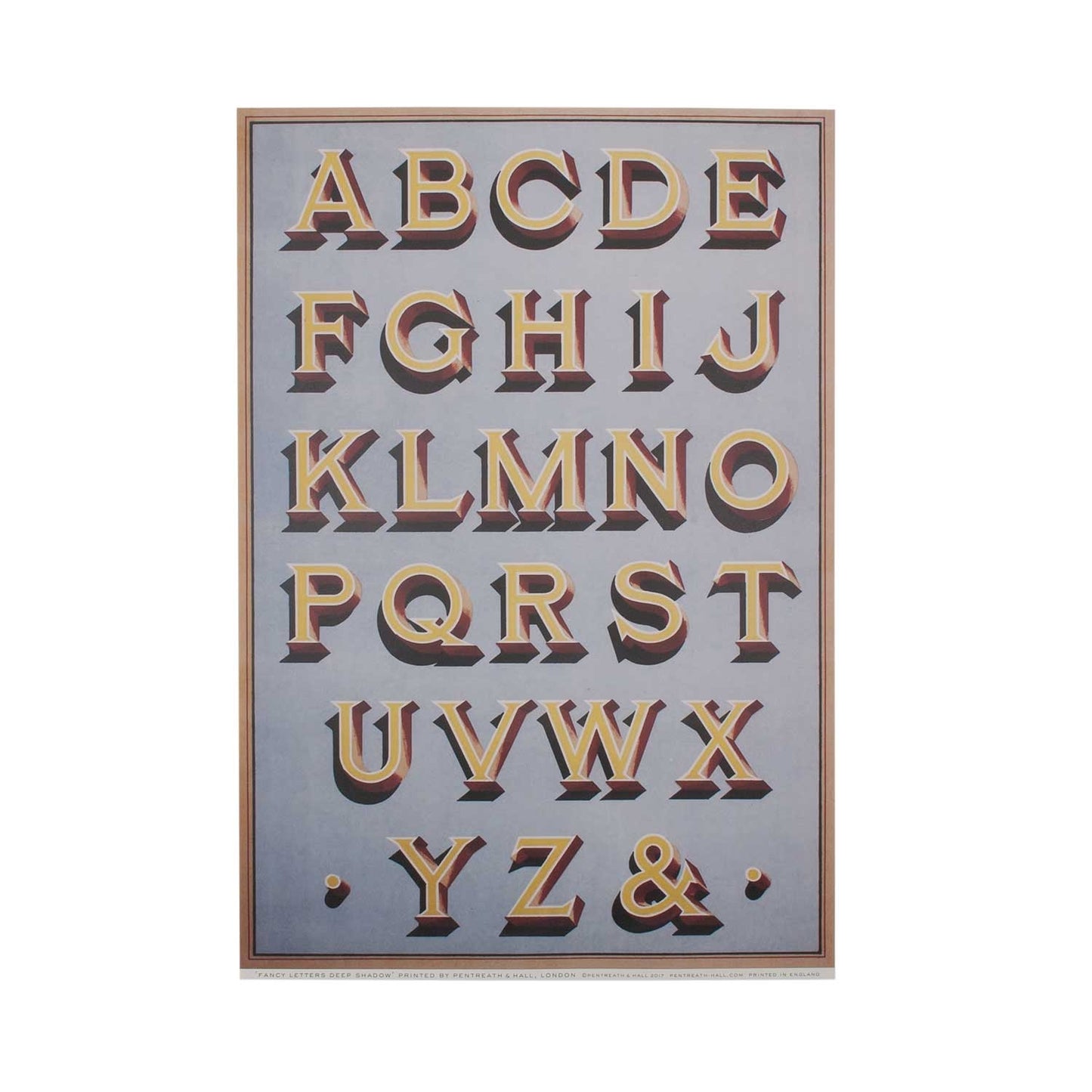 Fancy Letters Deep Shadow - Wrapping Paper
