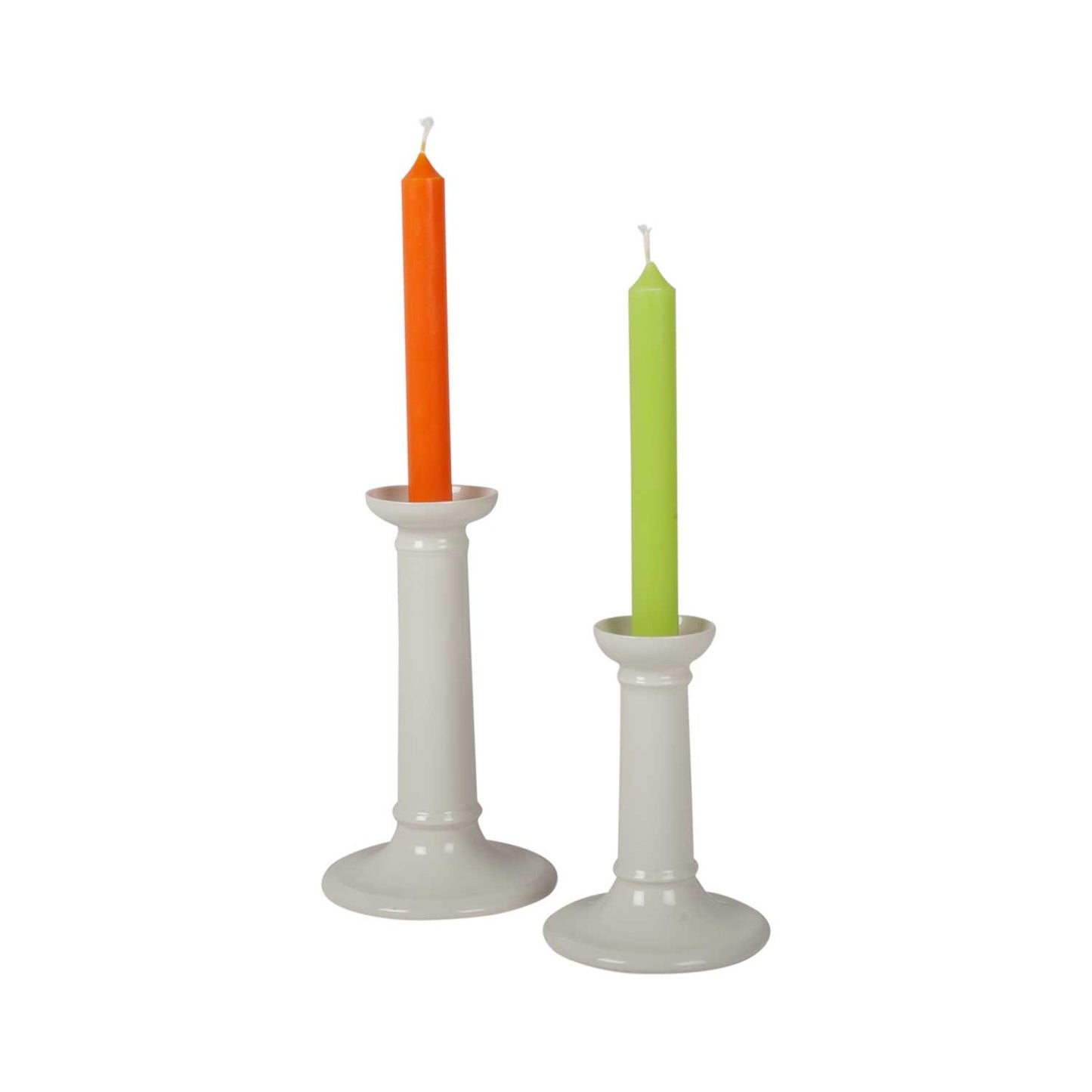 Creamware Column Candlestick - Large