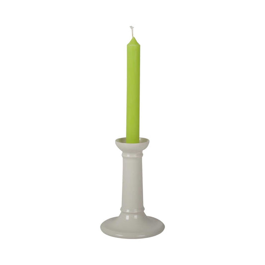 P&H Creamware Column Candlestick - Small