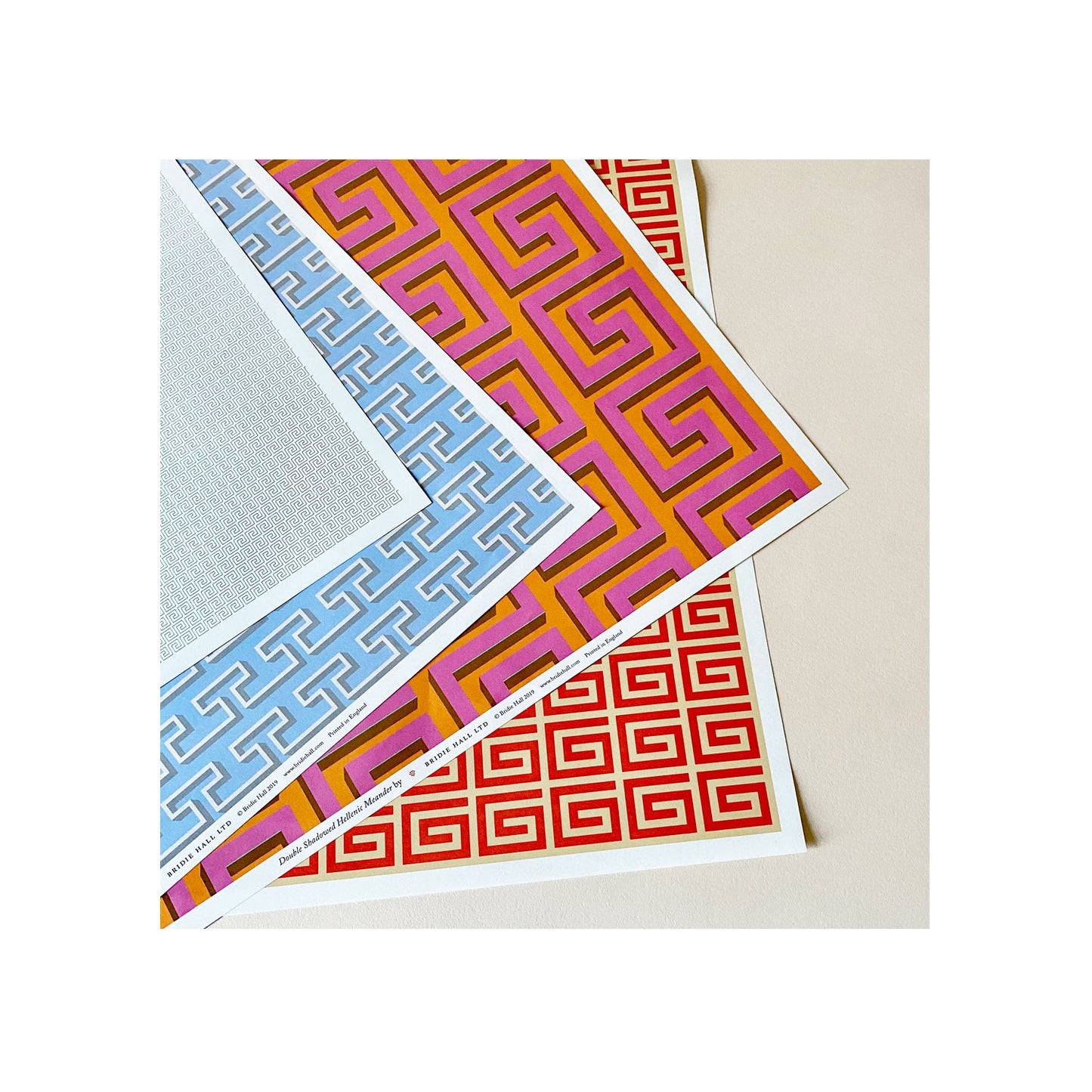 Greek Key Patterned Paper