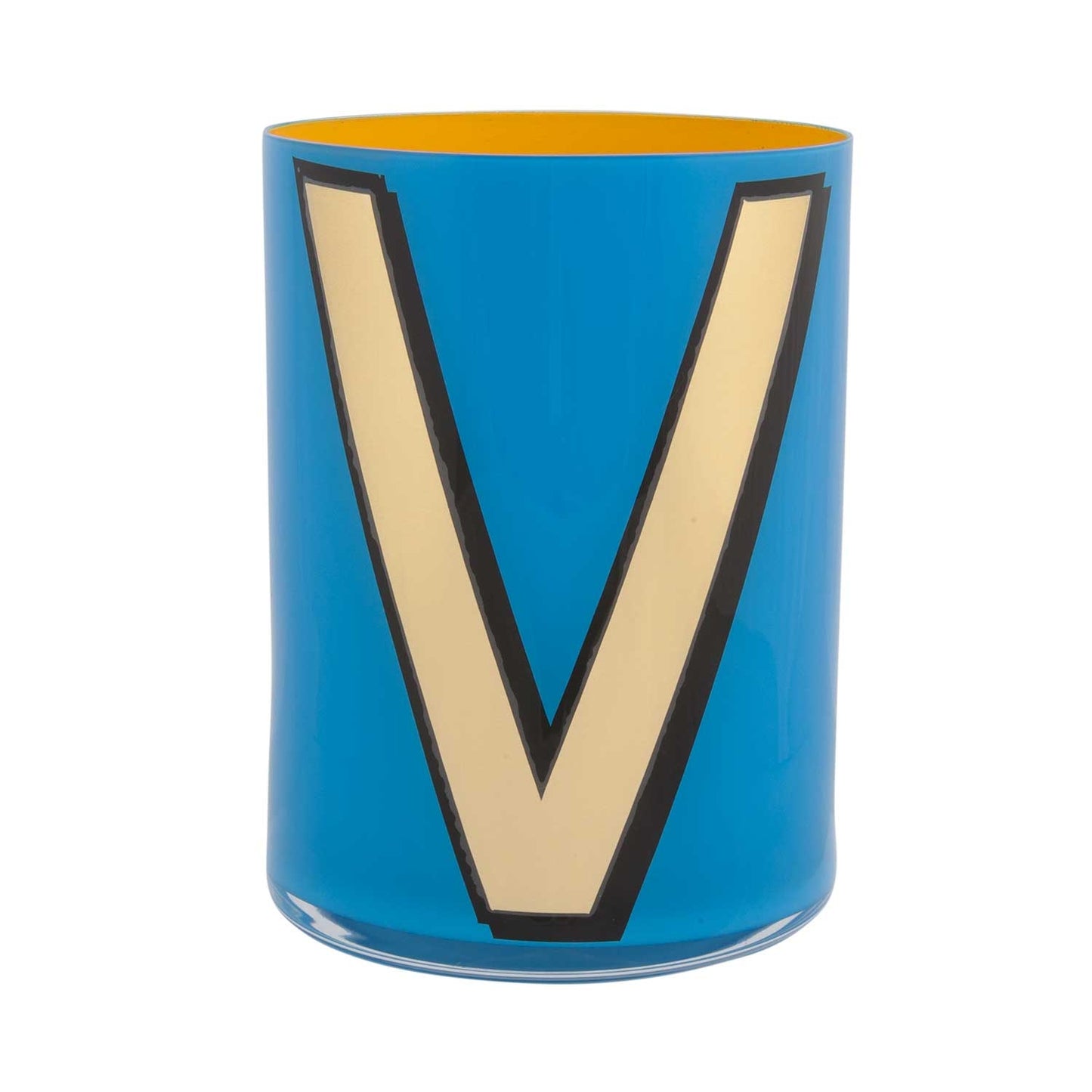 Alphabet Brush Pot - V