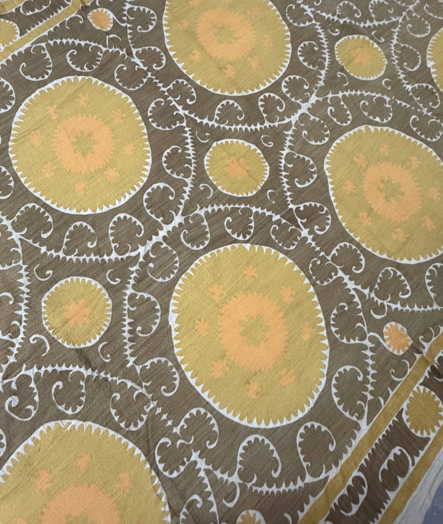 Handmade Vintage Suzani Throw