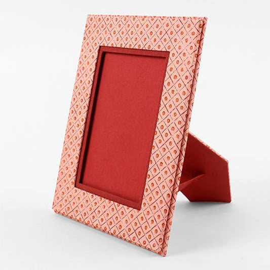 Block Printed Picture Frame - Dot & Grid
