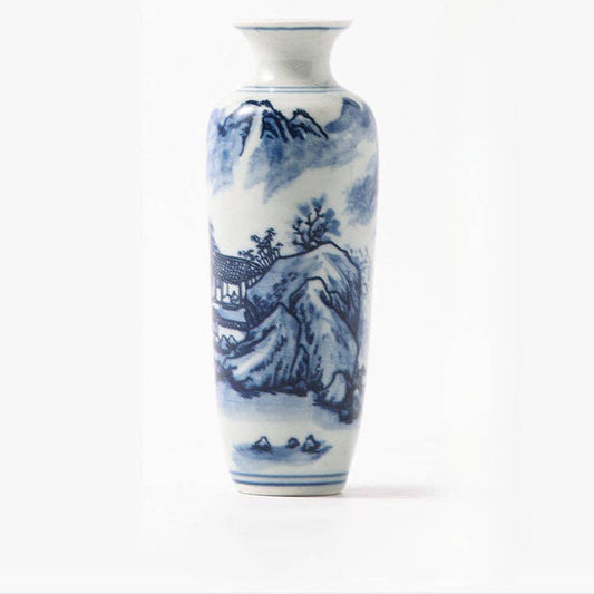 Hand-painted Blue and White Porcelain Vase