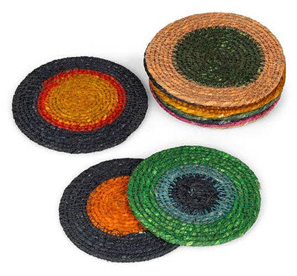 Seagrass Coaster - Tuscan Yellow / Guardsman Red: 4