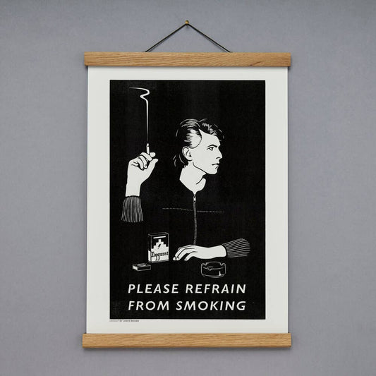 NO SMOKING Linocut Print